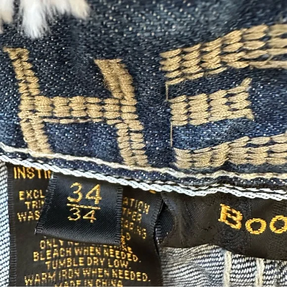 Helix Men’s Blue Boot Cut Jeans Size: 34 - Picture 8 of 9